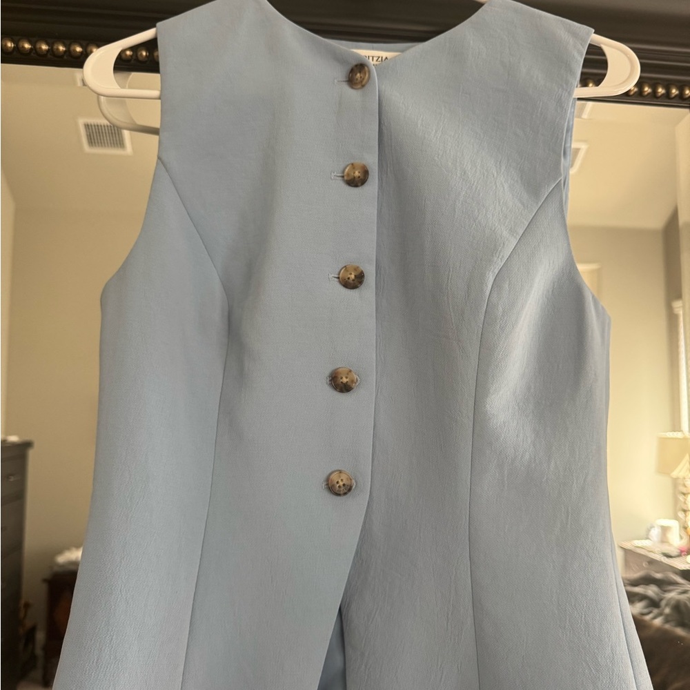 Aritzia Crepette Sky Blue Vest